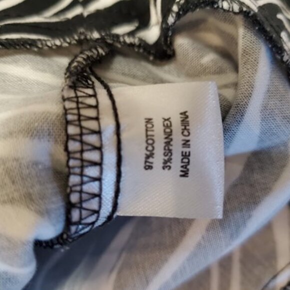 EUC Vintage Zebra Print Light Cotton Jacket 3/4 Sleeve and Cinched Waist -Size S - Picture 9 of 10